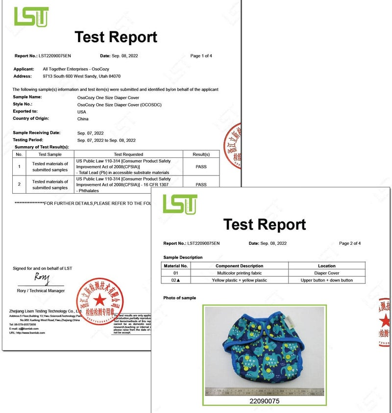 OsoCozy Newborn Reusable Cloth Diaper Covers - Adjustable Snap Fit & Double Leg Gussets for Baby Boys & Girls from 6-12 Pounds. Use with Prefold, Flat or Fitted Cloth Diapers or Snap-in Inserts - Image 3